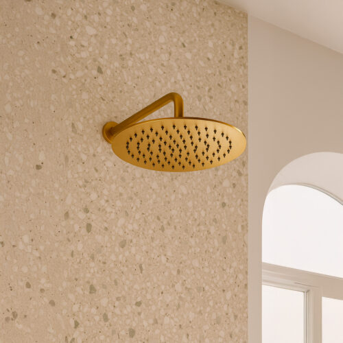 25cm Gold 316L Stainless Steel Shower Head Rainfall Spray