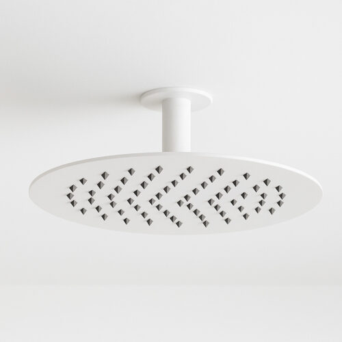 30cm White PVD 316L Stainless Steel Shower Head Modern Design