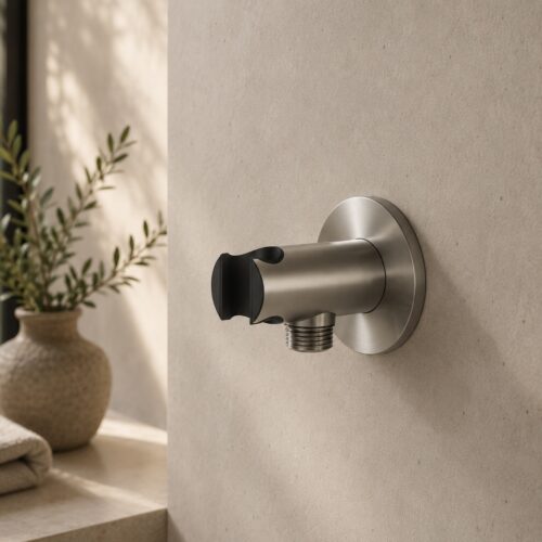 Wall Mount Shower Holder Gunmetal Stainless Steel 316L Corrosion-Resistant