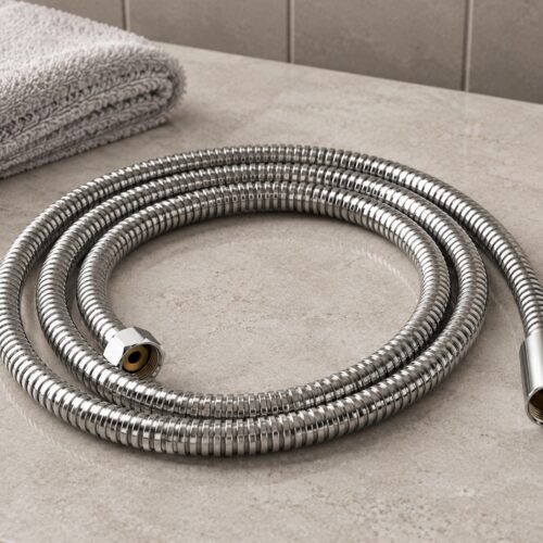 Elevate Your Space With Our Sleek Black Flexible Shower Hose Durable Stylish And Perfect For Home