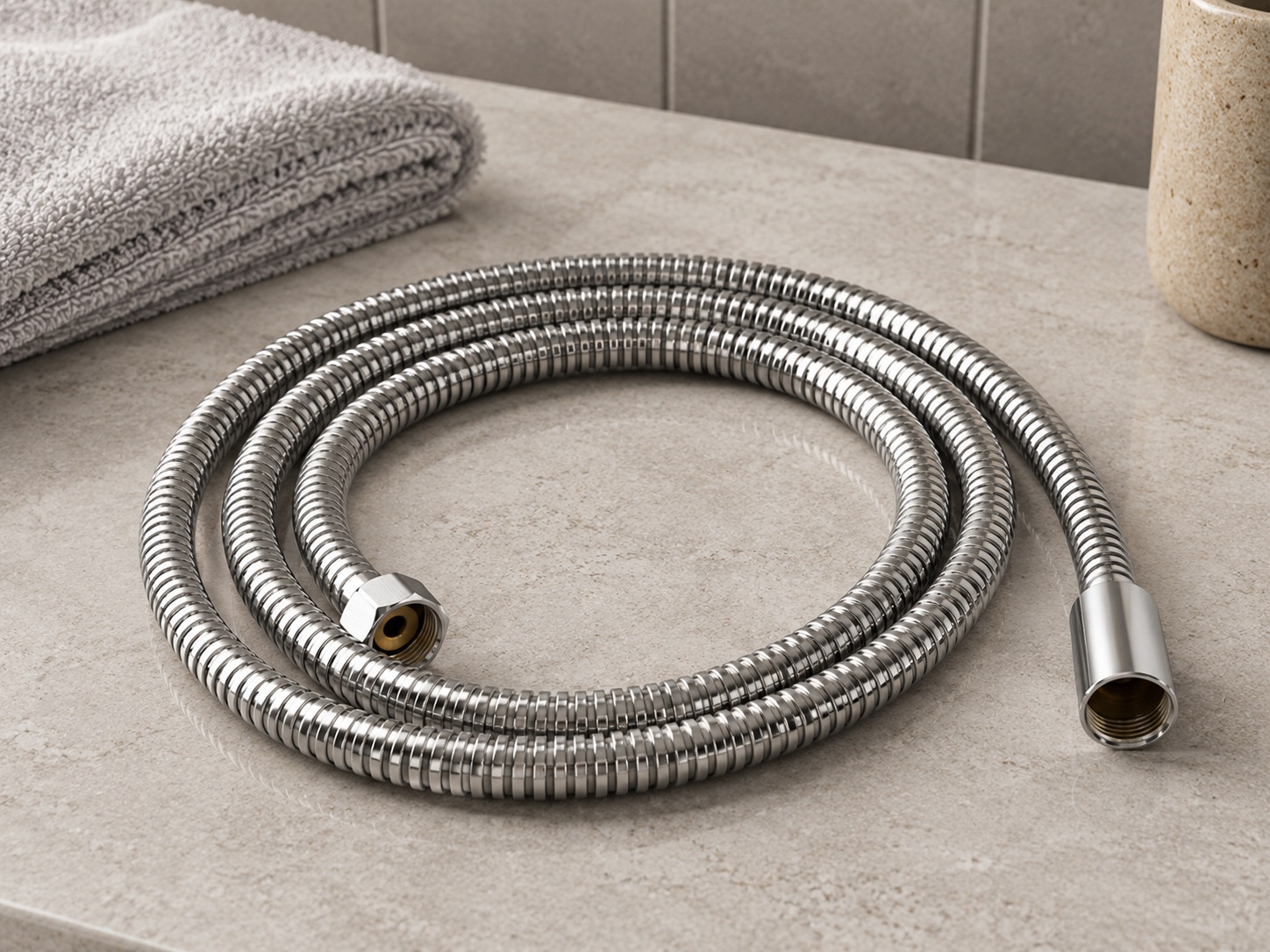 Elevate Your Space With Our Sleek Black Flexible Shower Hose Durable Stylish And Perfect For Home