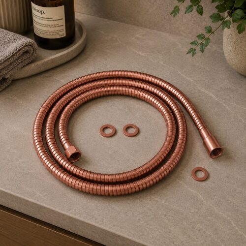 Rose Gold 316L Stainless Steel Flexible Shower Hose Corrosion Resistant