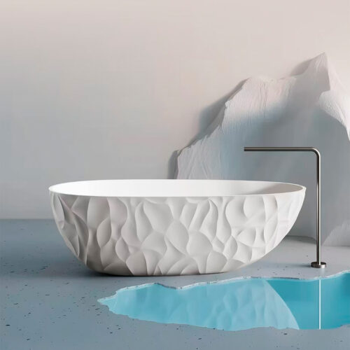 Transform your bath with the Sined Zefiro White tub—luxurious durable and easy to clean Buy now