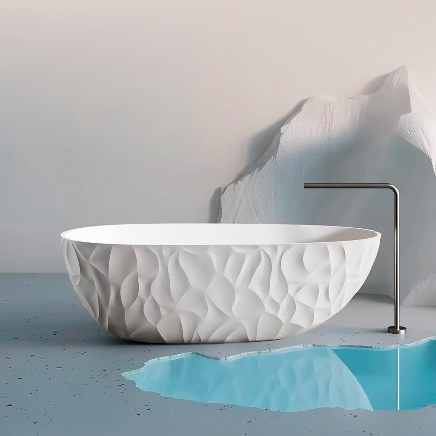 Transform your bath with the Sined Zefiro White tub—luxurious durable and easy to clean Buy now